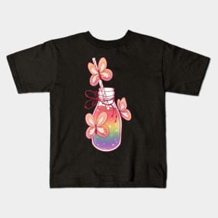 Rainbow gradient drink Kids T-Shirt